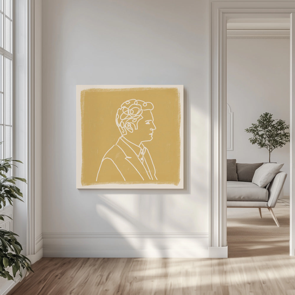 Man Liine Drawing | Canvas