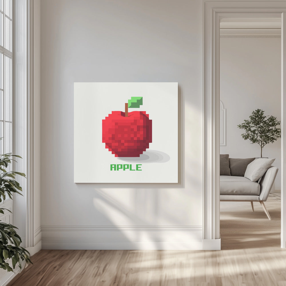 Pixel Fruit   Apple | Canvas