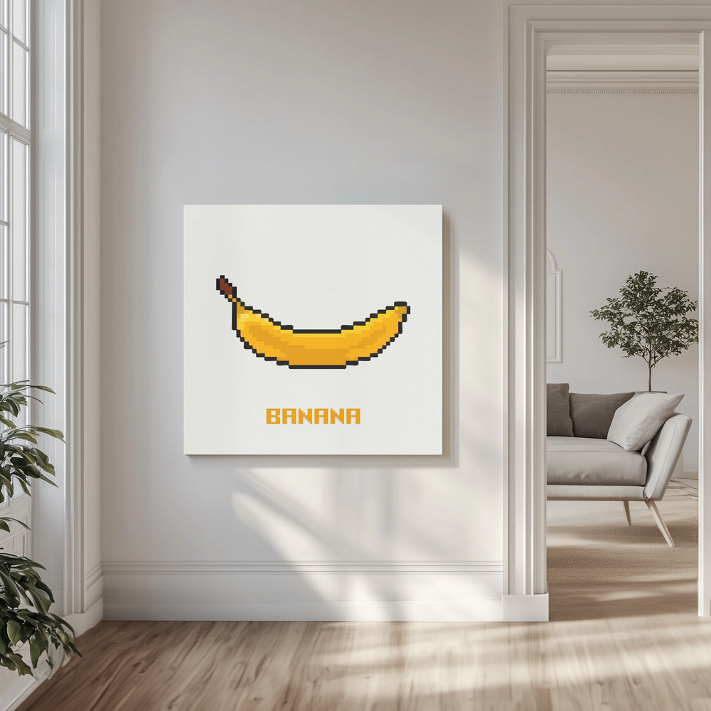 Pixel Fruit - Banana | Canvas