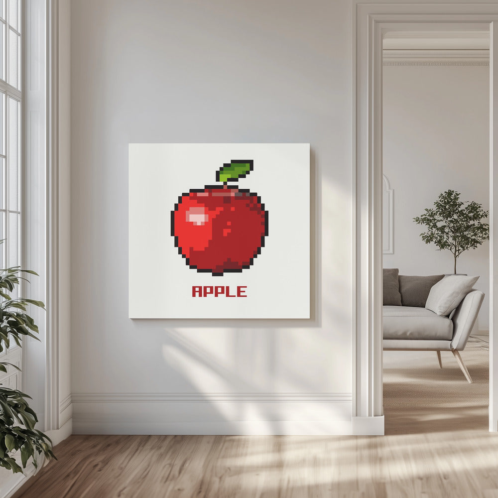 Pixel Fruit - Apple | Canvas