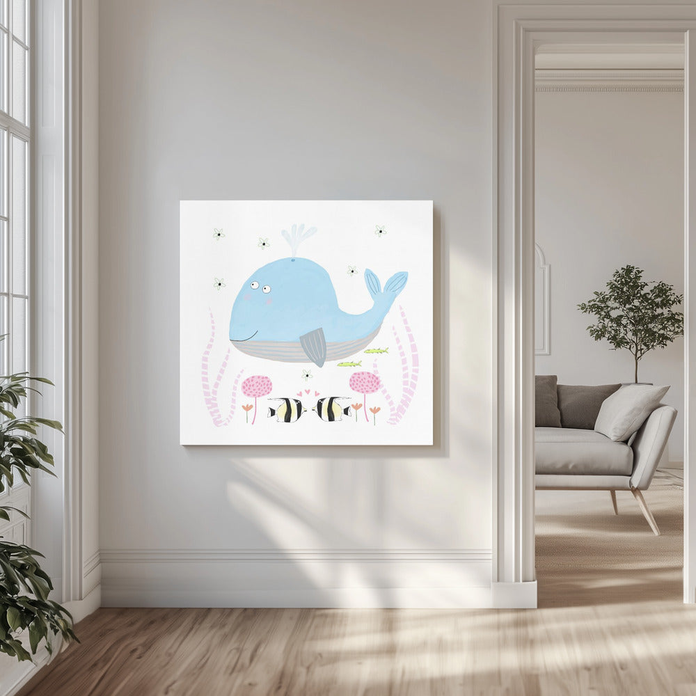 Whale&#039;s Garden Dream | Canvas