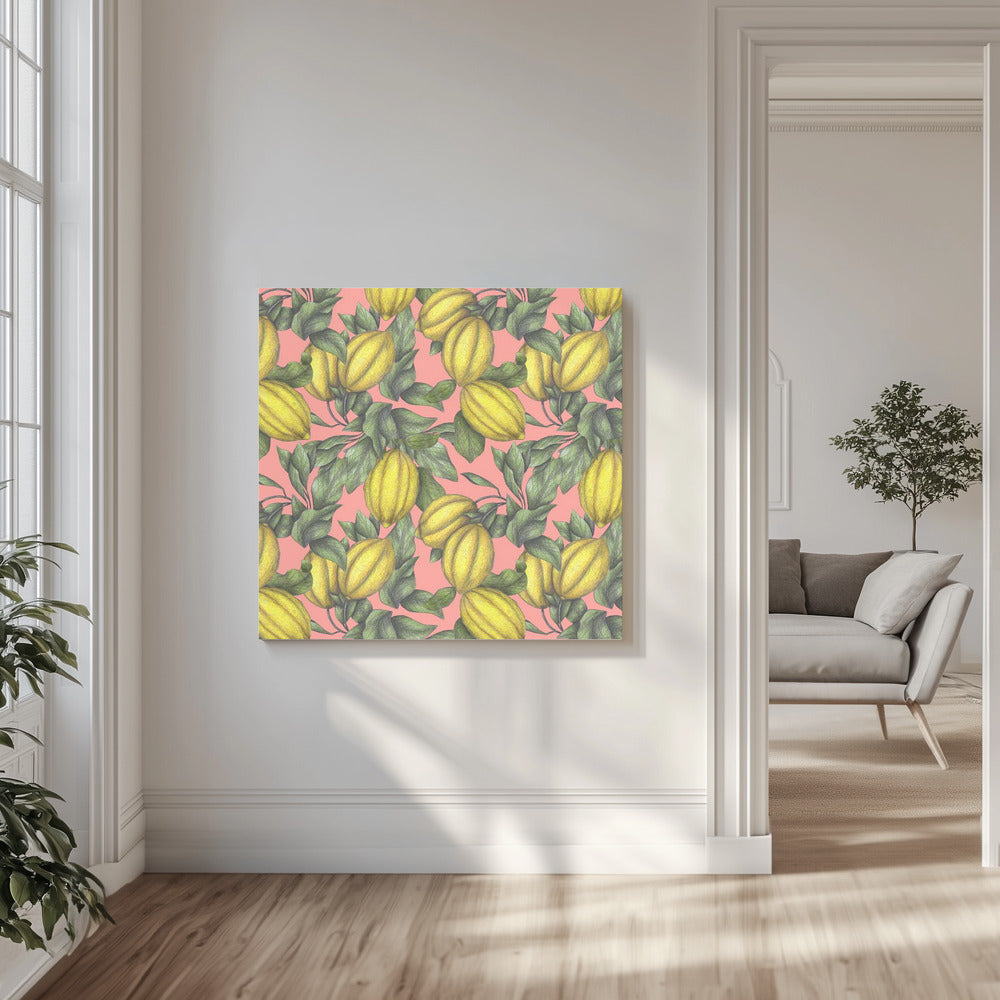 Pattern of Yellow Lemon | Canvas