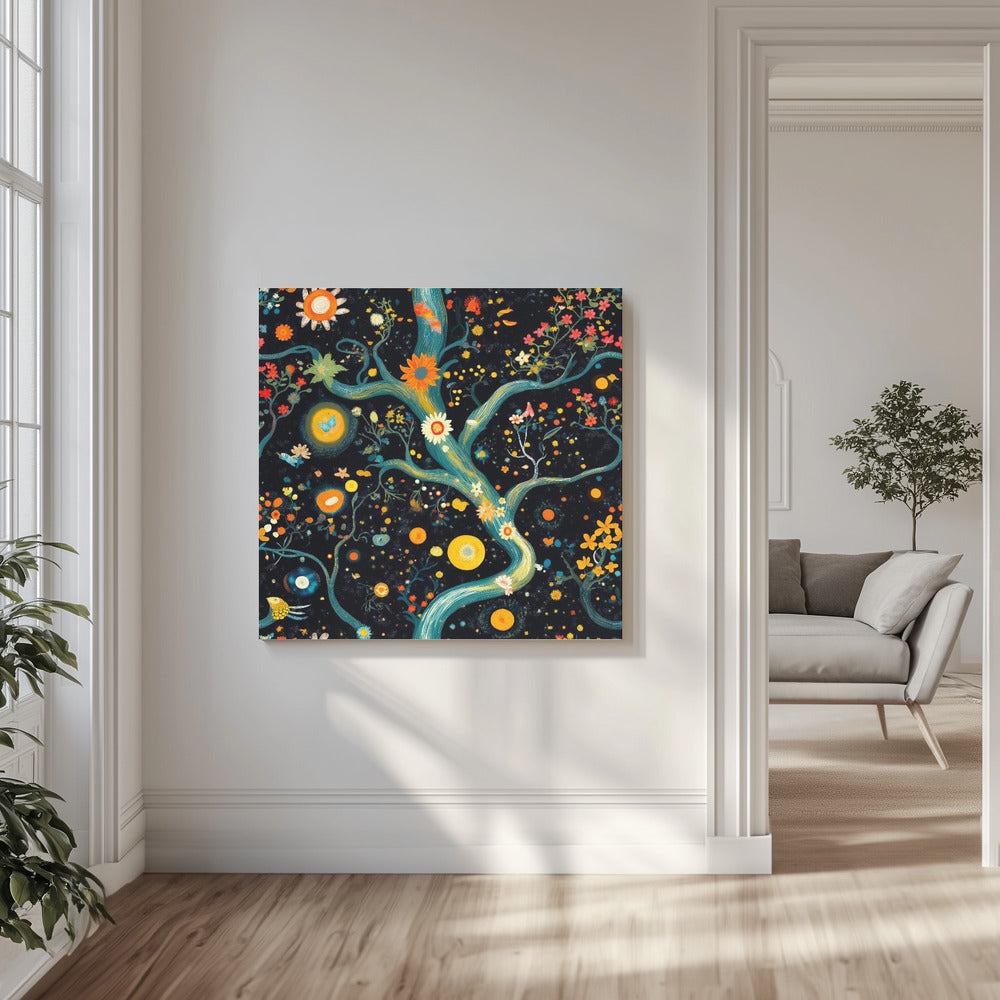 Cosmic Garden Blooms | Canvas