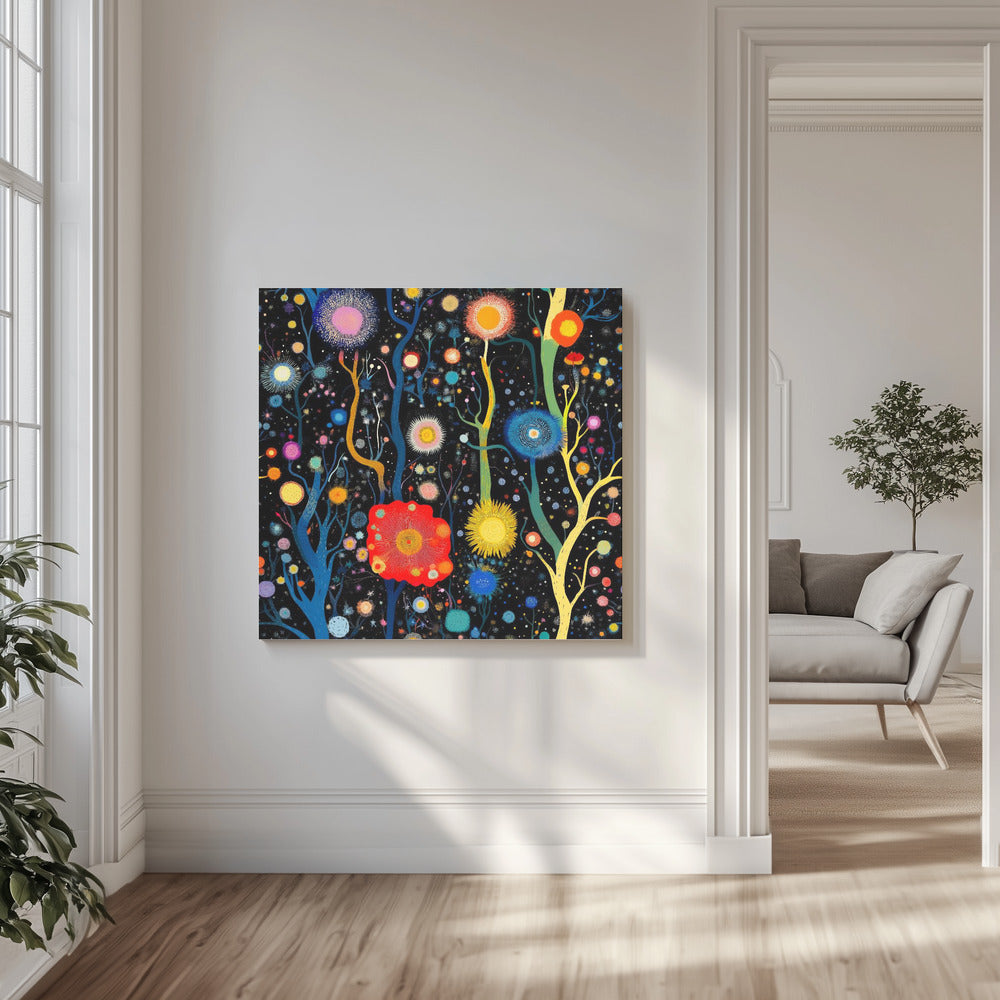 Vibrant Celestial Garden | Canvas