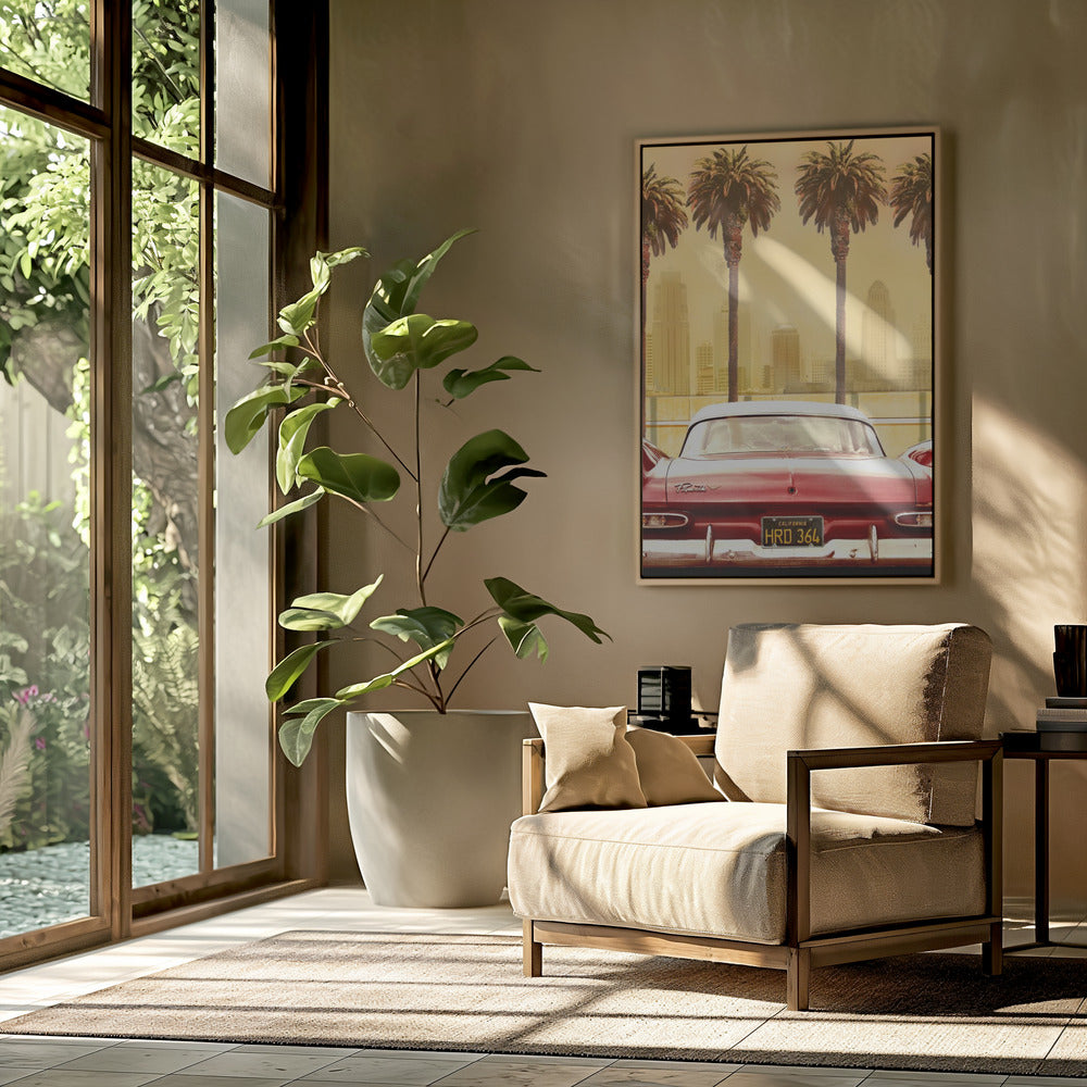 PLYMOUTH SAVOY WITH PALMS | Poster
