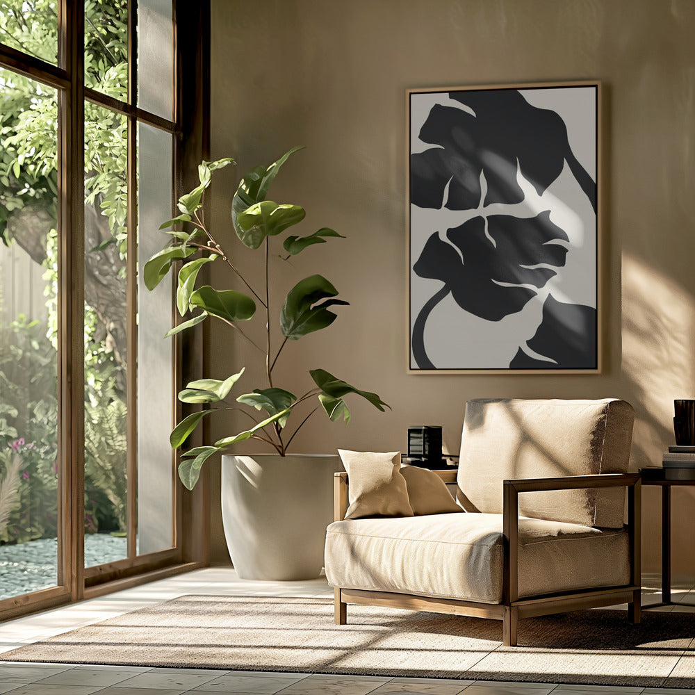 Monstera Black | Poster