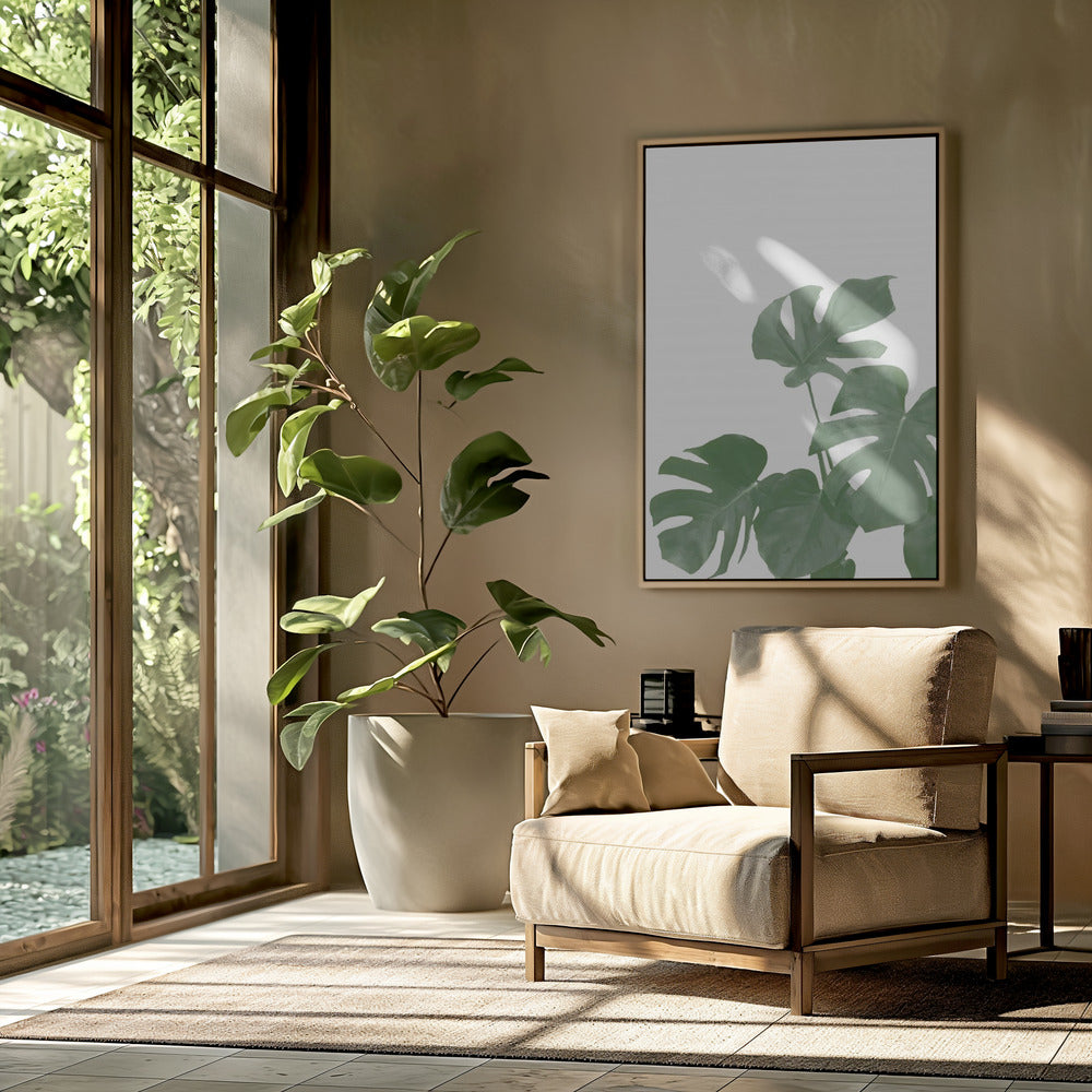 Monstera Aqua 04 | Poster