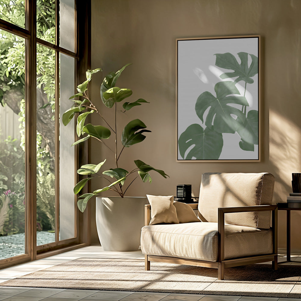 Monstera Aqua 03 | Poster