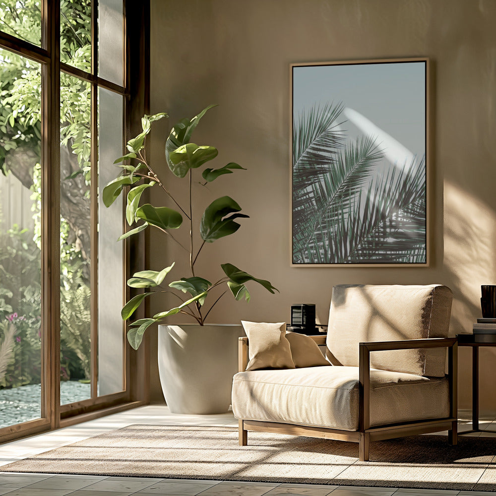 Palm leaves, sky_1 | Poster