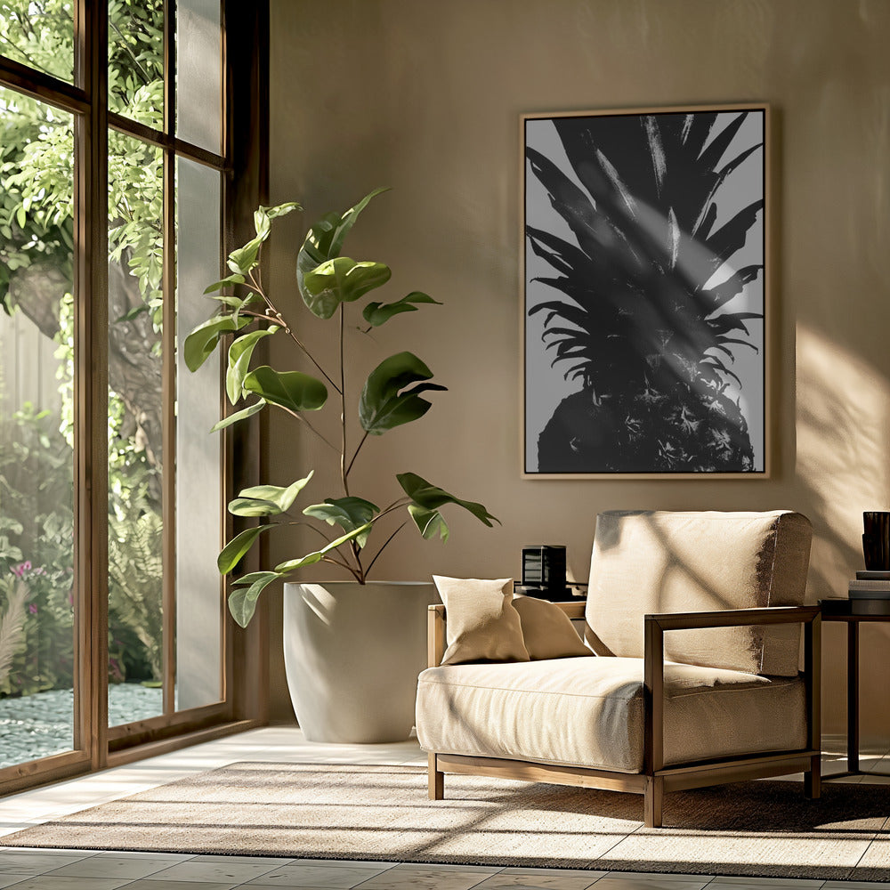 Pineapple bw | Poster