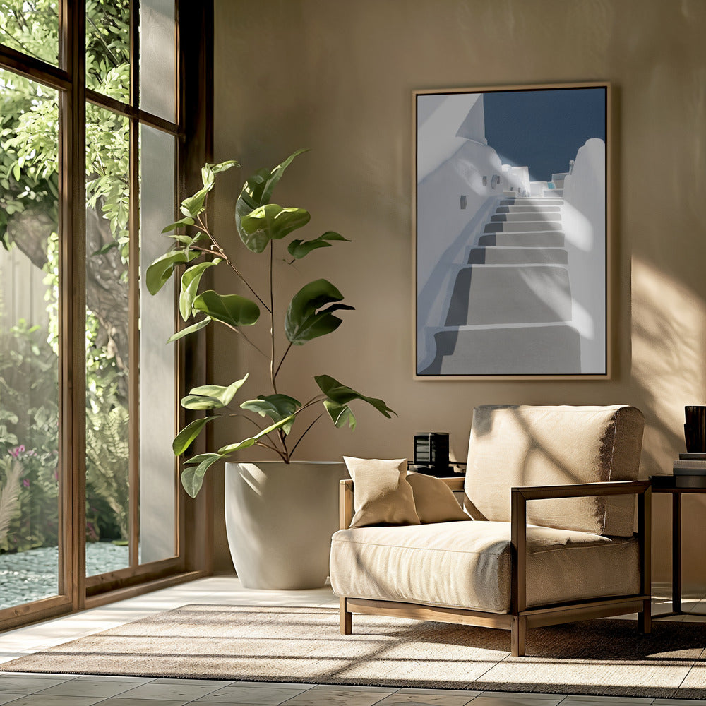 steps to pool and sea | Poster