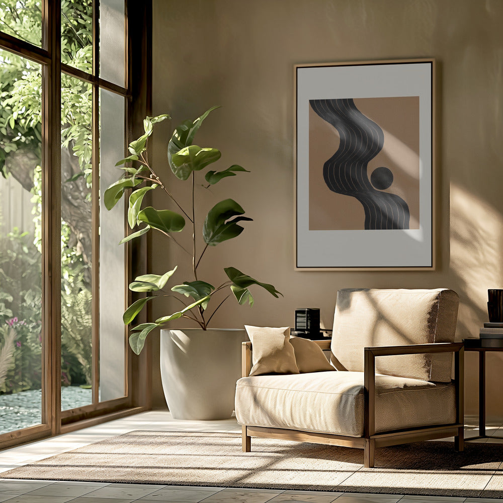 Curved Path Harmony | Poster