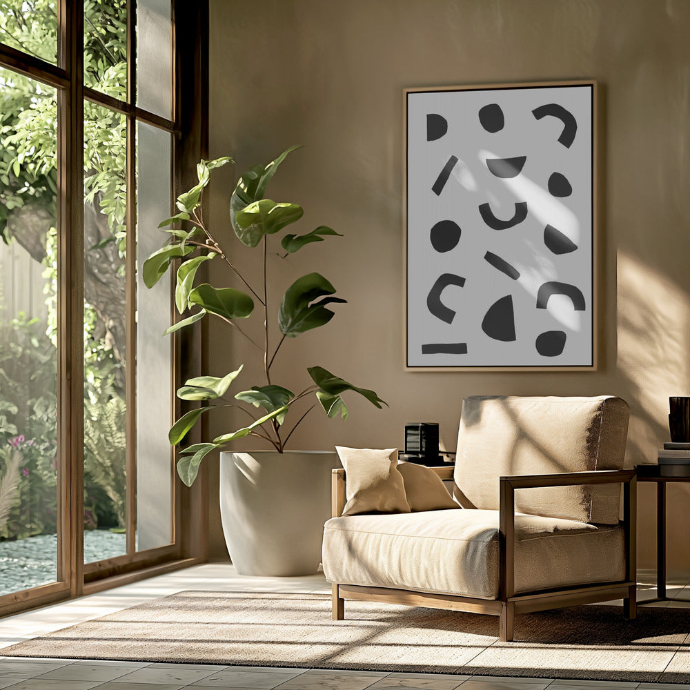 Black Shapes Dance | Poster