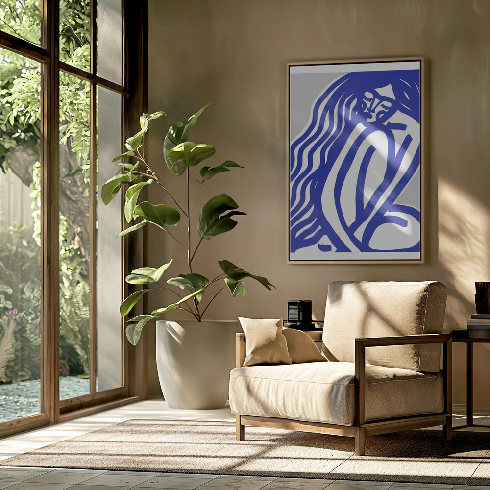 Blue Contours | Poster