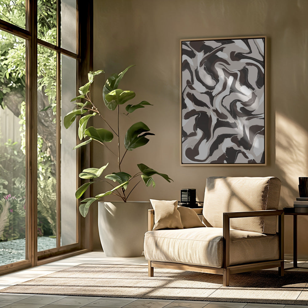 Swirling Earth Tones | Poster