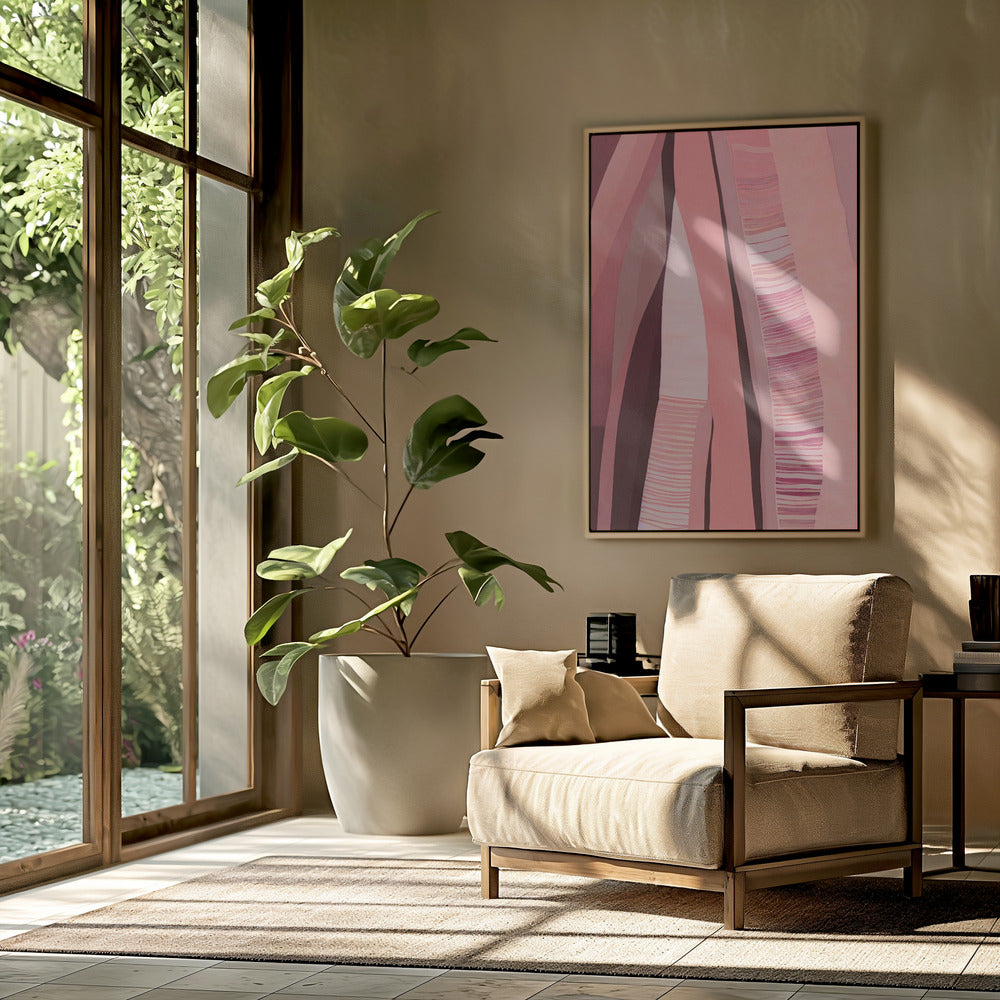 Rosy Strata Layers | Poster