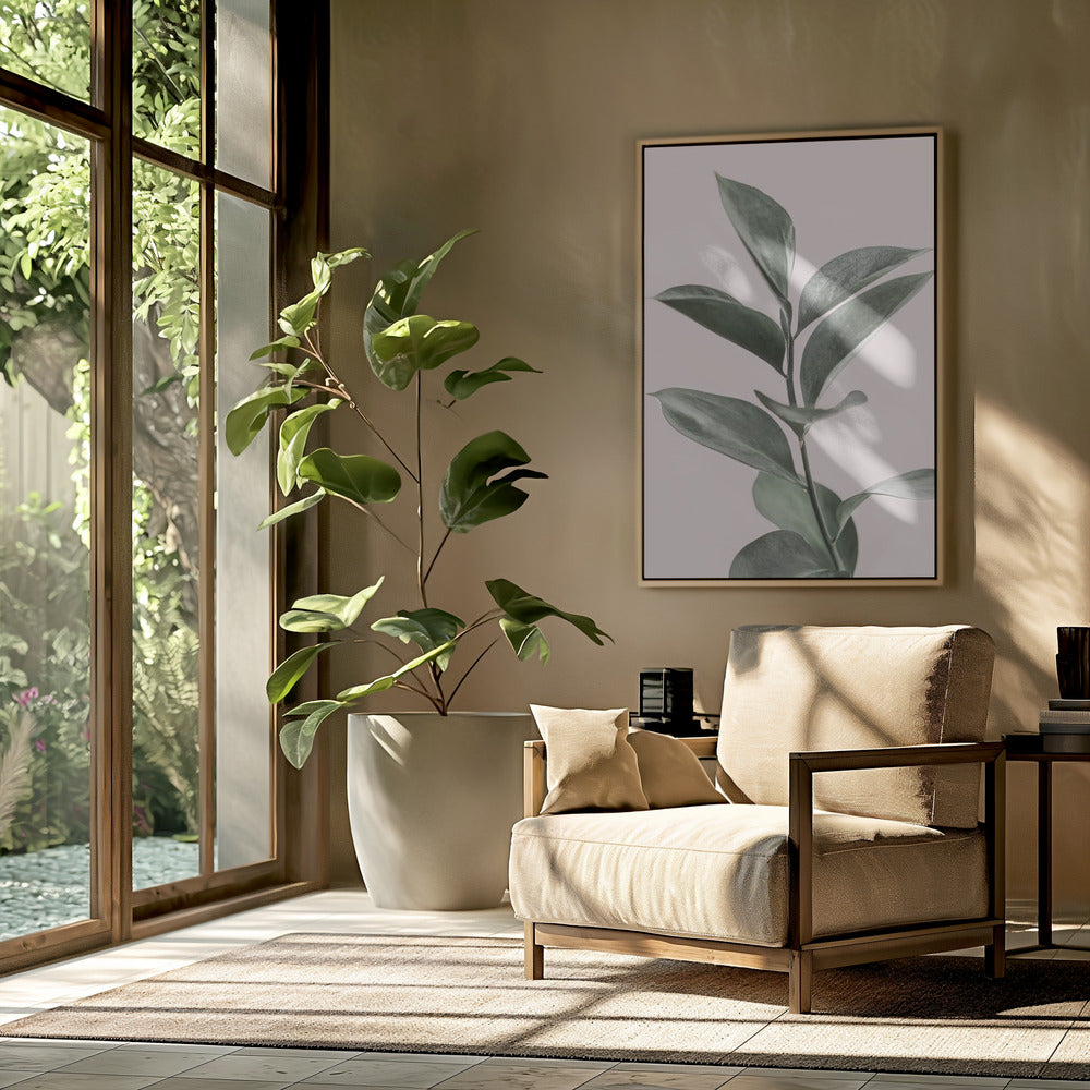 Foliage on Pink | Poster