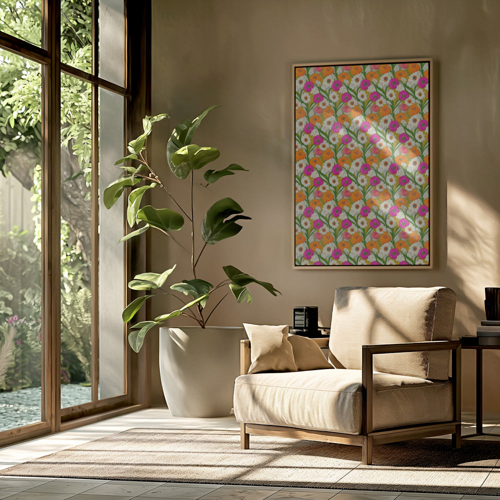 Floral Harmony Quilt | Poster