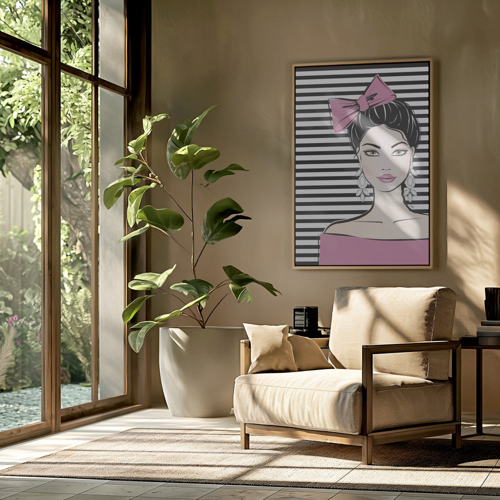 Striped Elegance | Poster