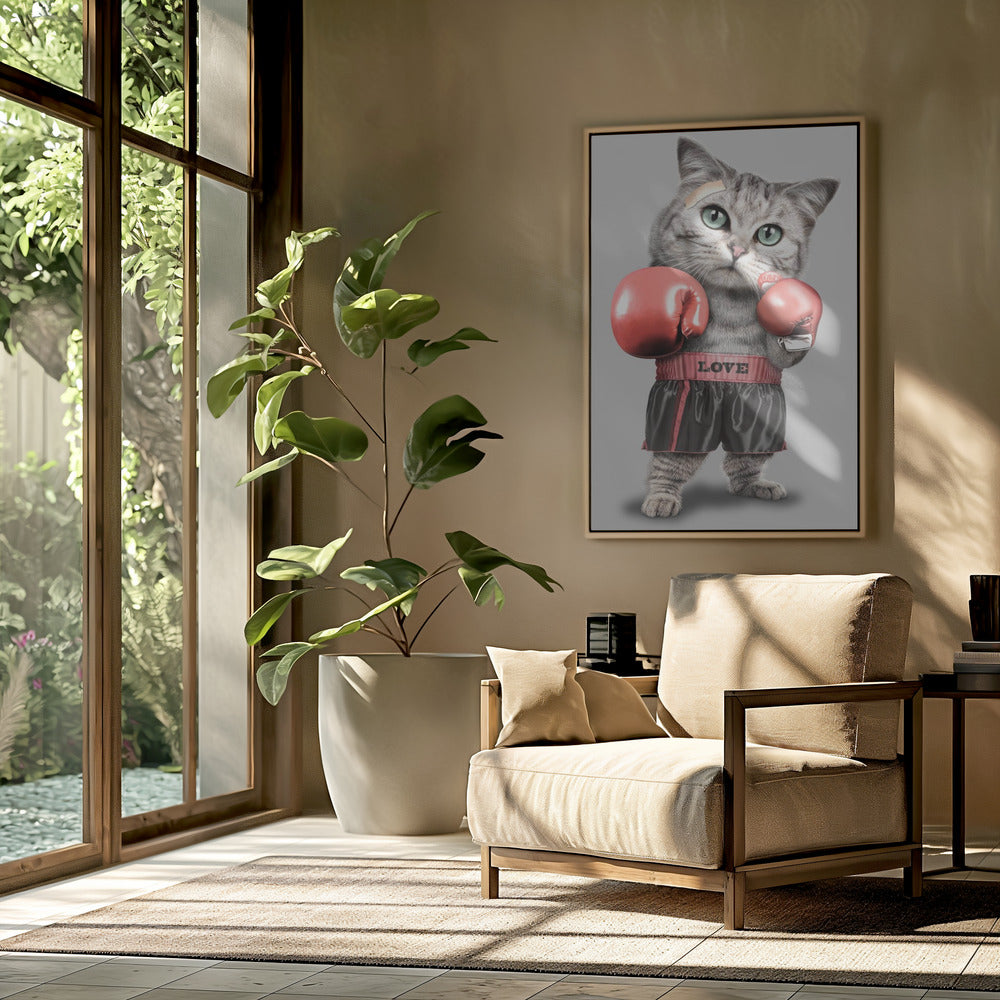 boxing cat | Poster