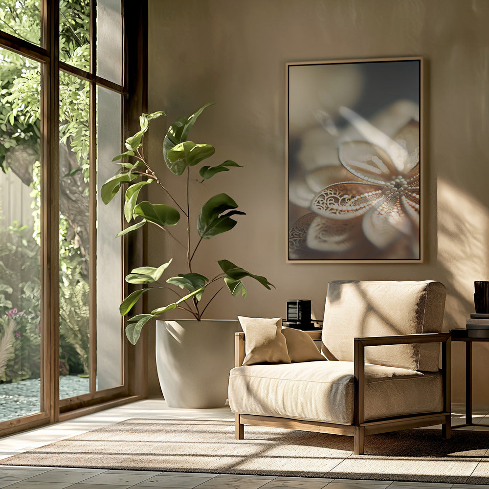 Golden Petal Glow | Poster