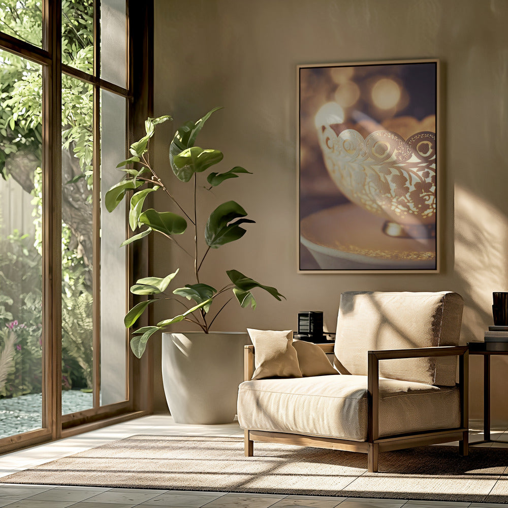 Golden Lace Glow | Poster