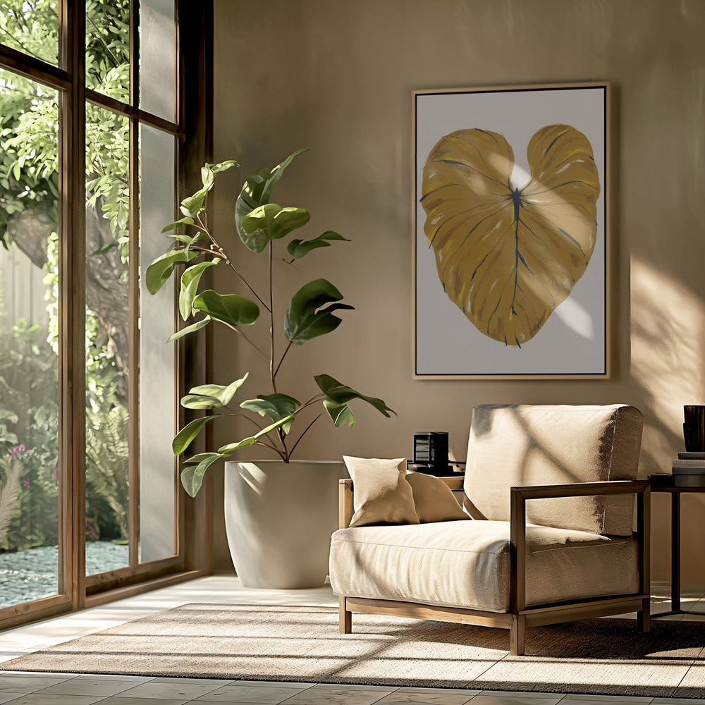Philodendron Gloriosum Mustard | Poster