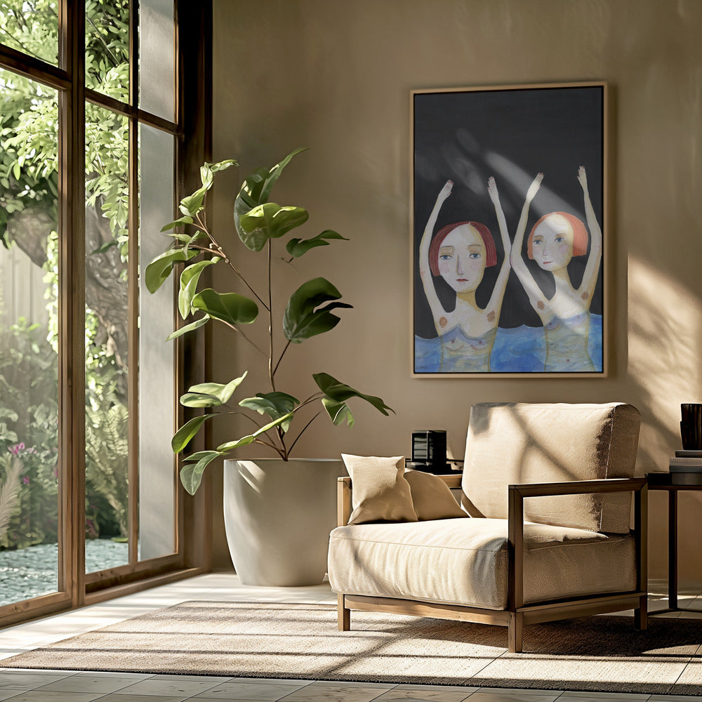 Swimming Girls | Poster