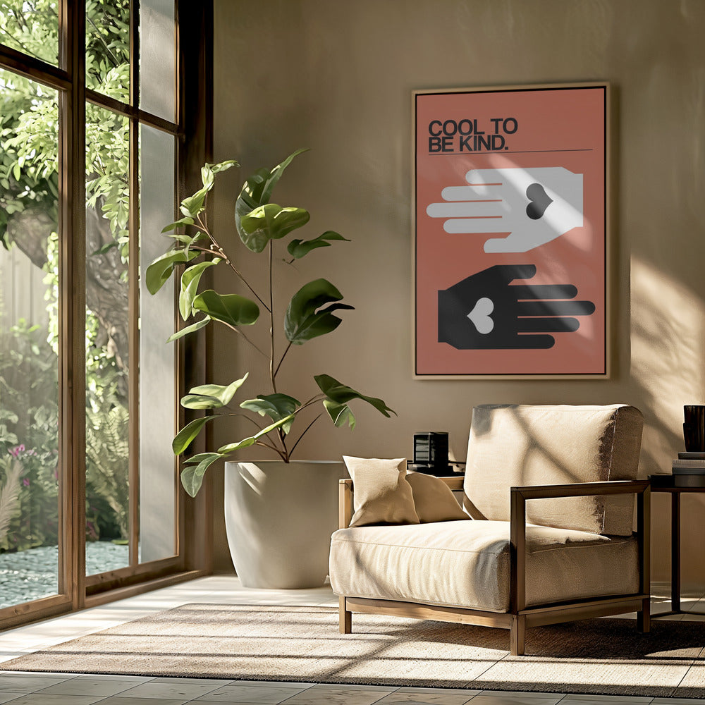 Cool To Be Kind Salmon | Poster