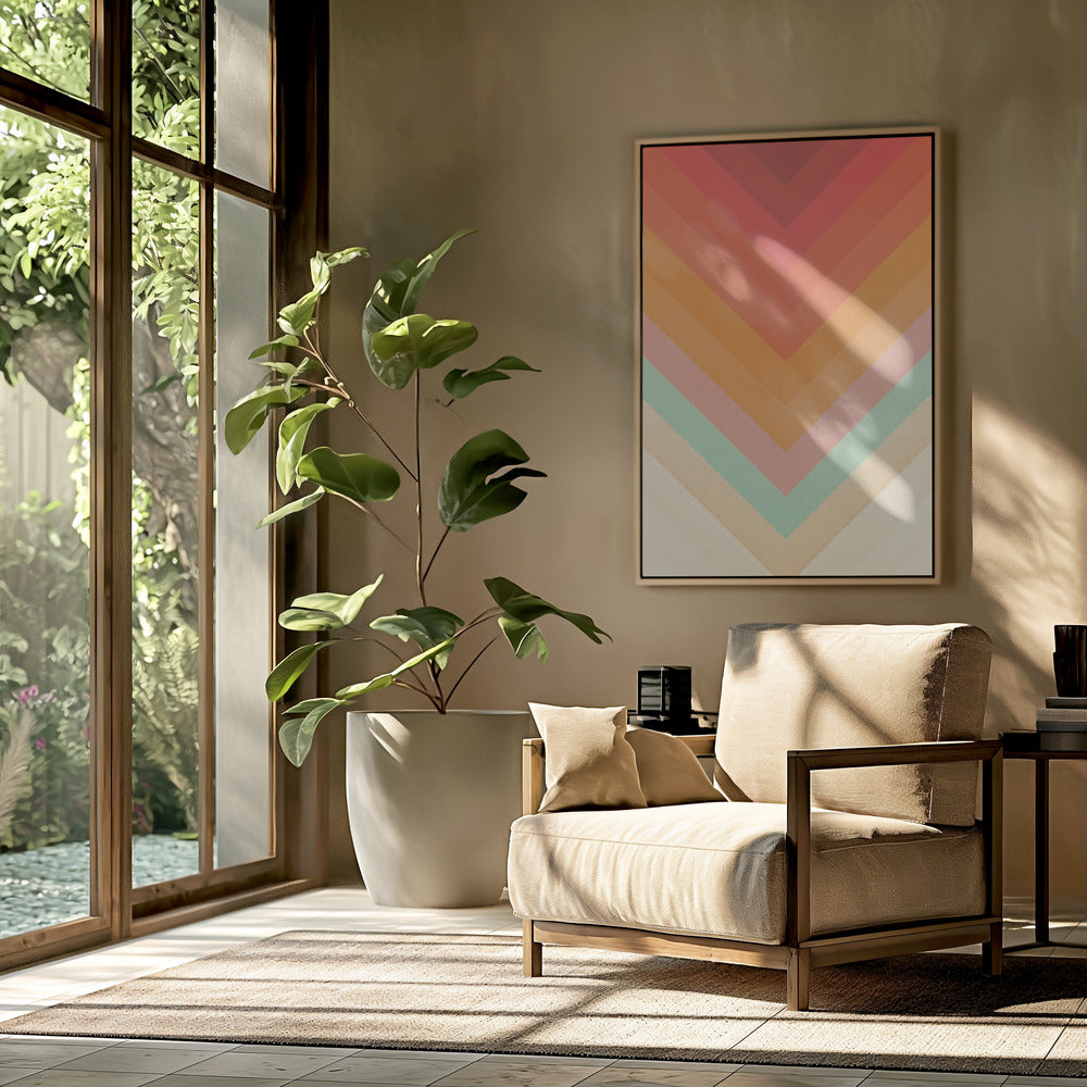 Rainbow Chevrons | Poster