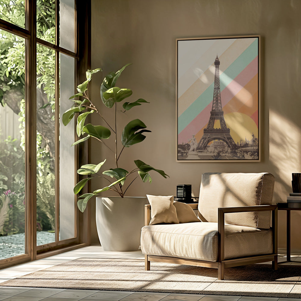 Eiffel Tower Rainbow | Poster