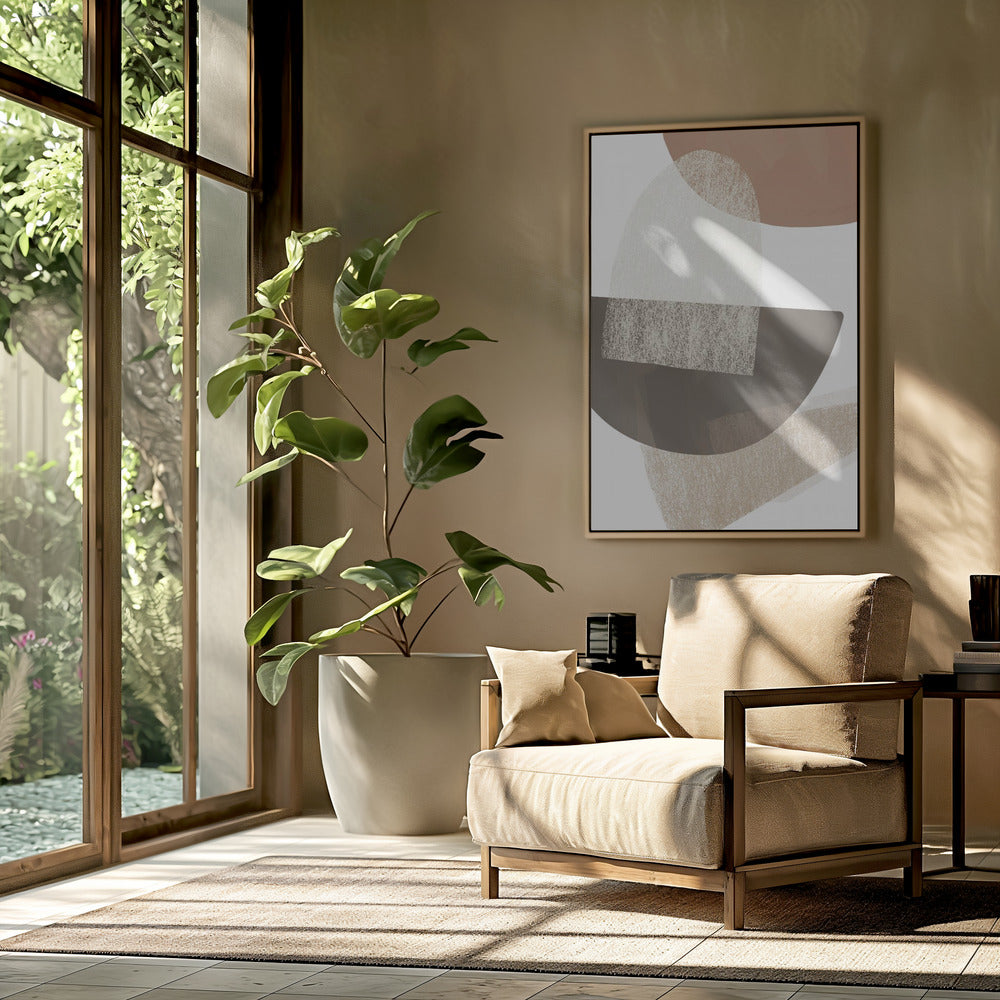 Earth Tone Geometric Art | Poster