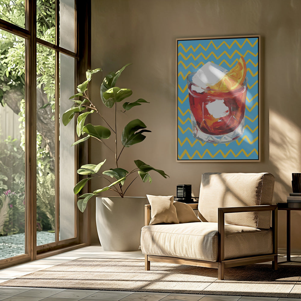 Negroni Blue | Poster