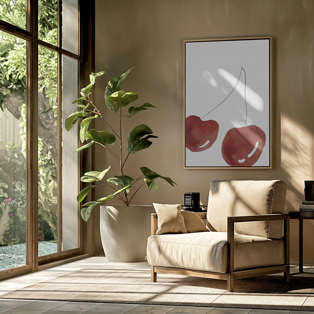 Isolated Cherries | Poster