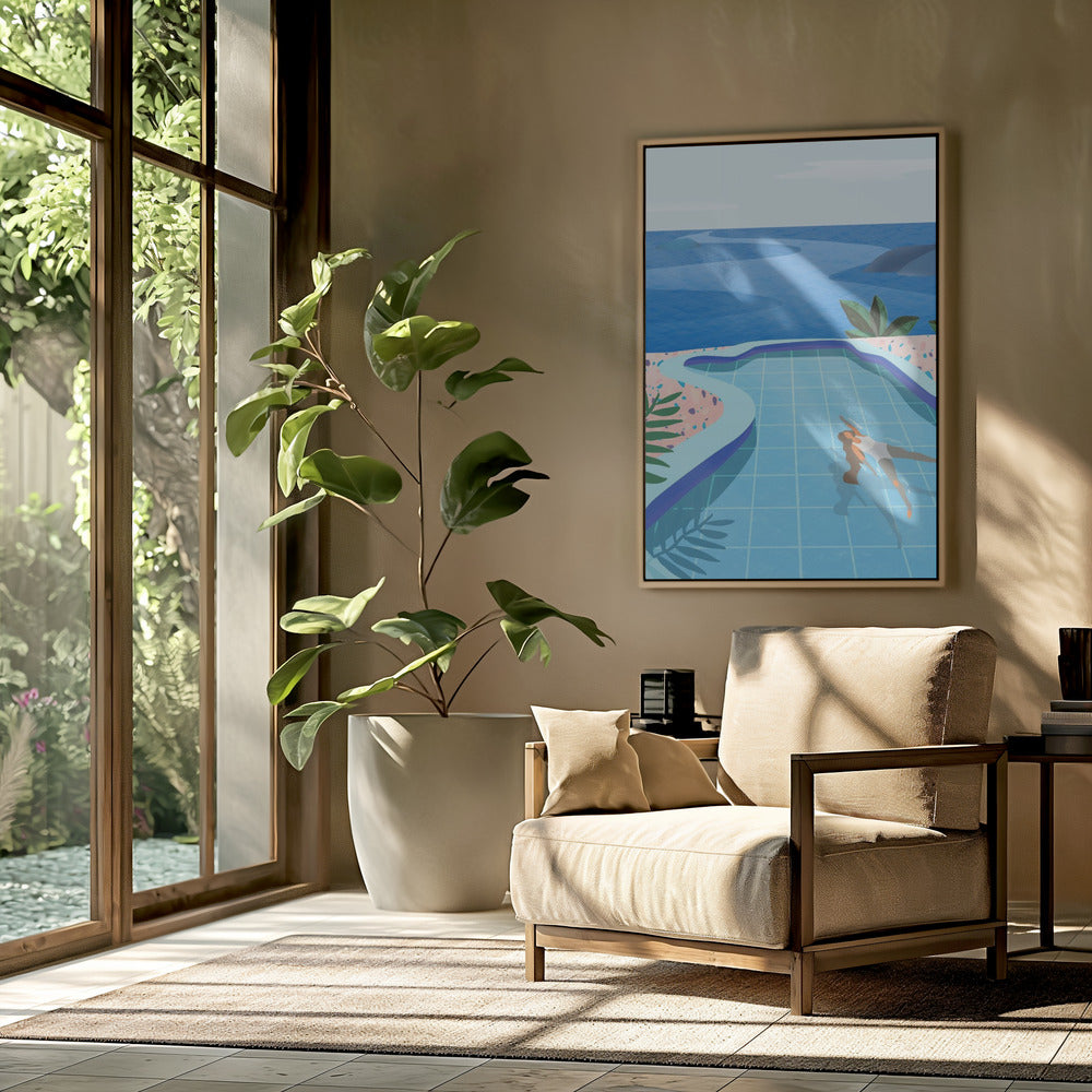 Girl in Pool | Poster