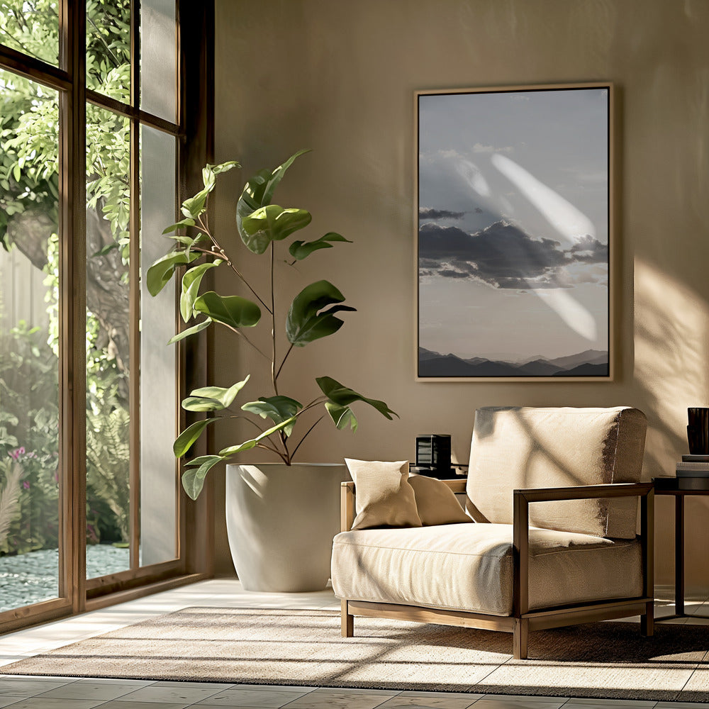 Mountain Landscape With Dramatic Clouds | Poster