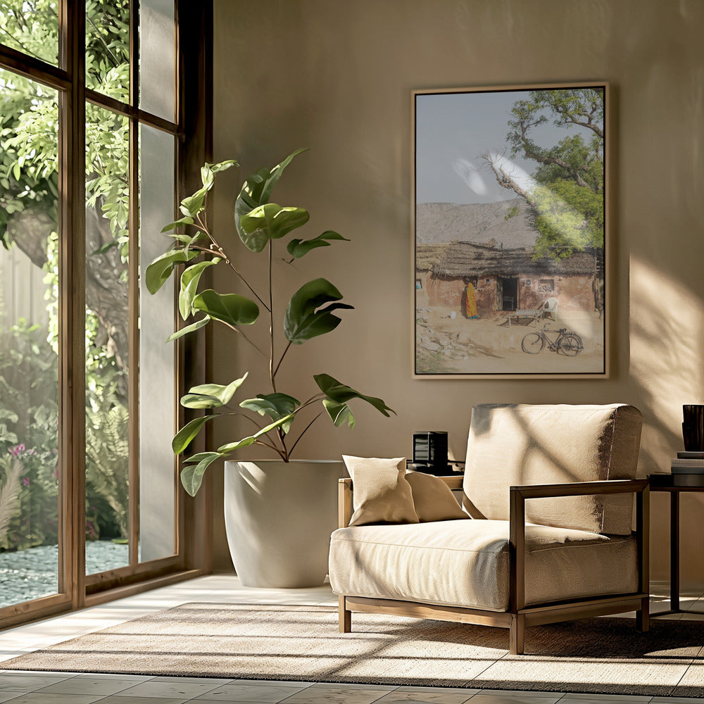 Rustic Indian Village Scene | Poster