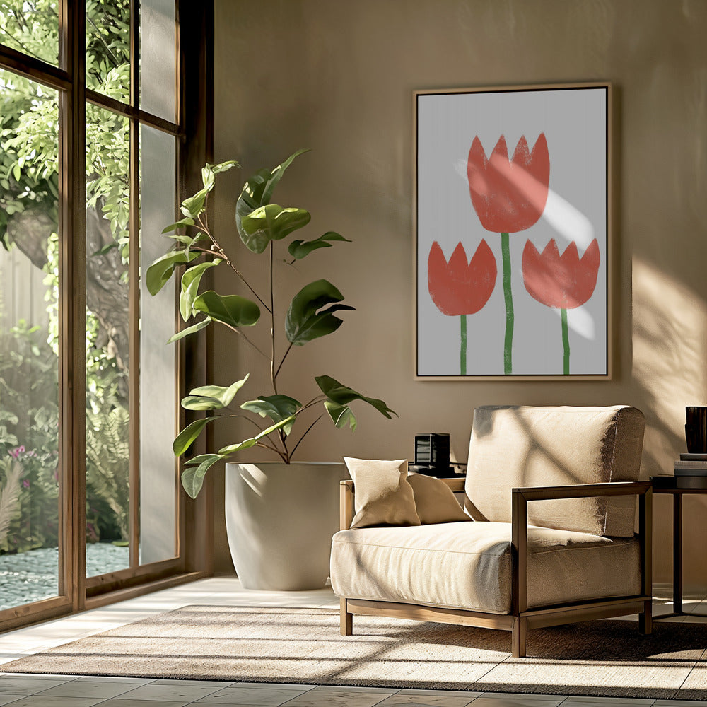 Red Tulip Trio | Poster
