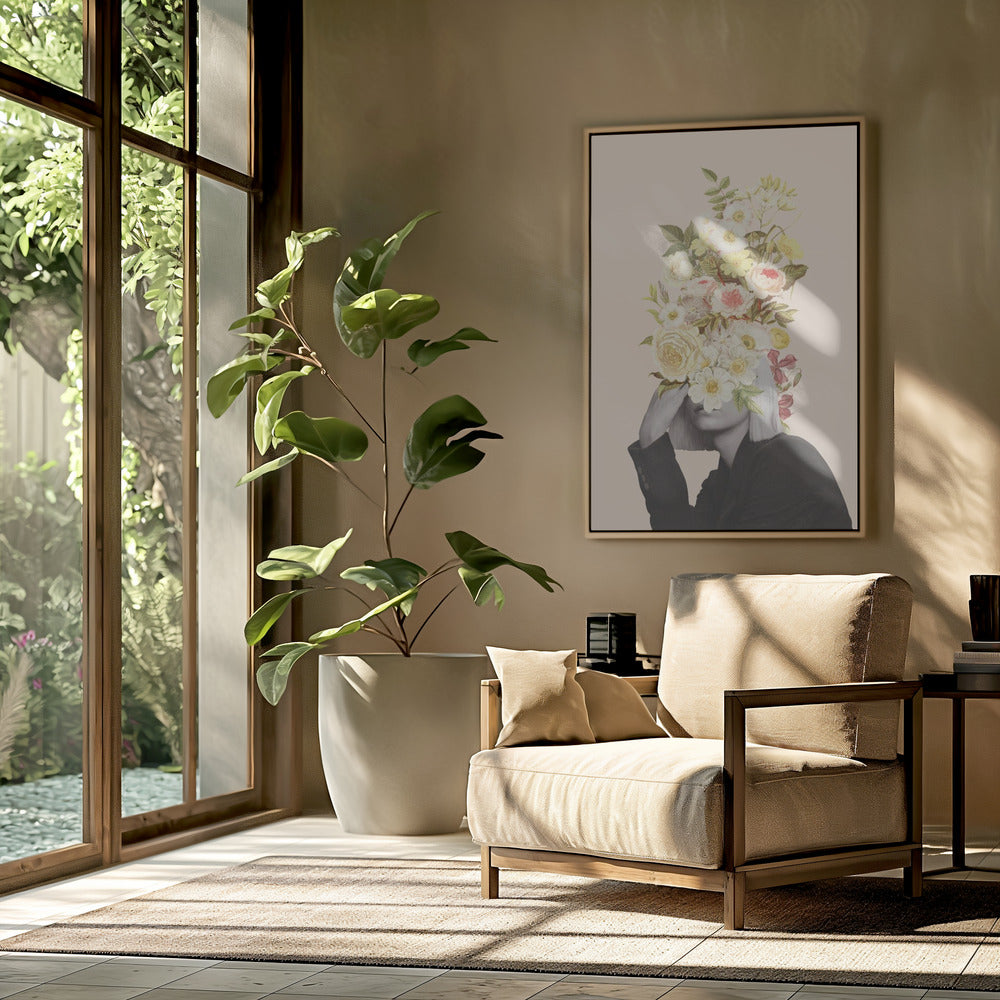 White Flowers Bouquet | Poster