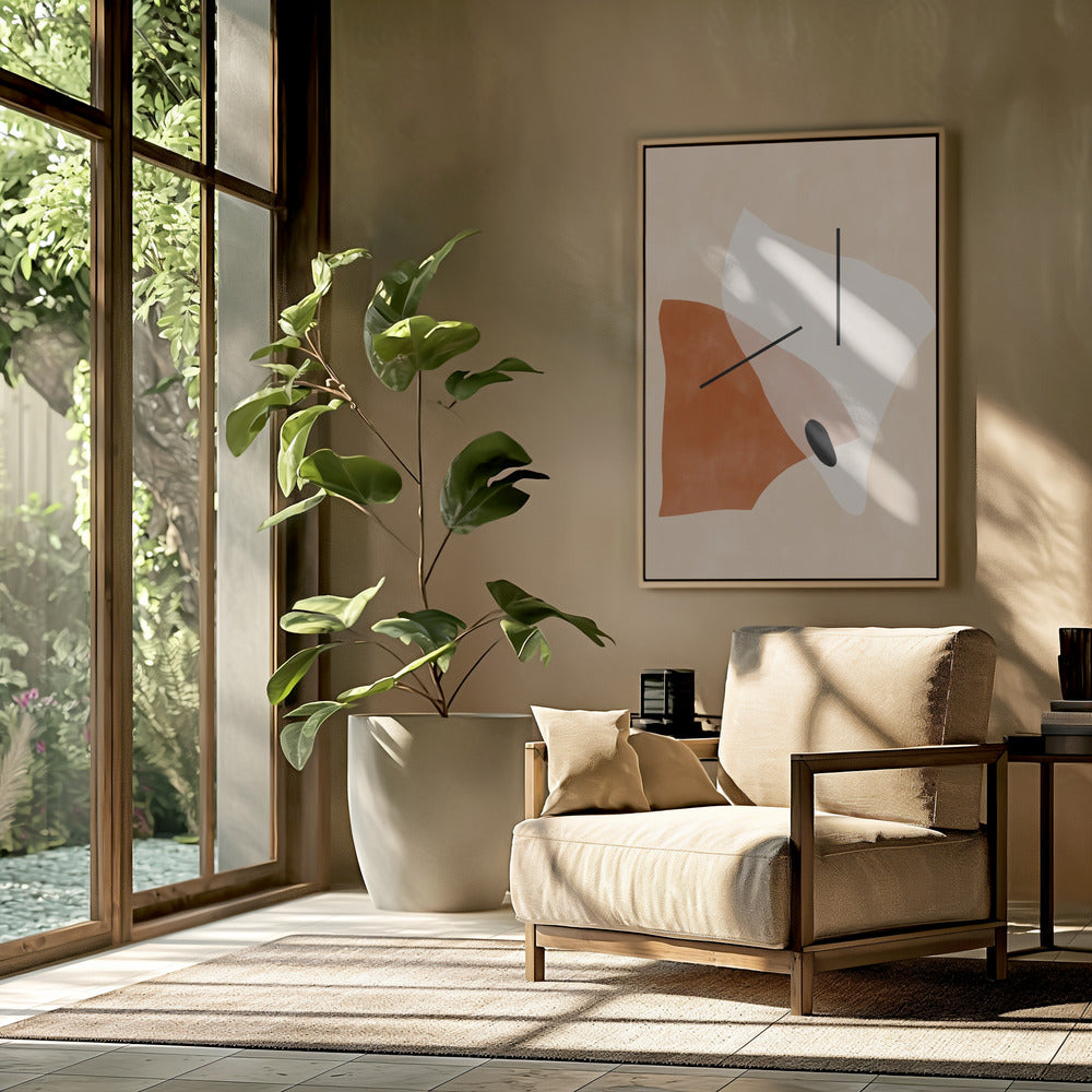 Geometric Shapes In Earthy Tones | Poster