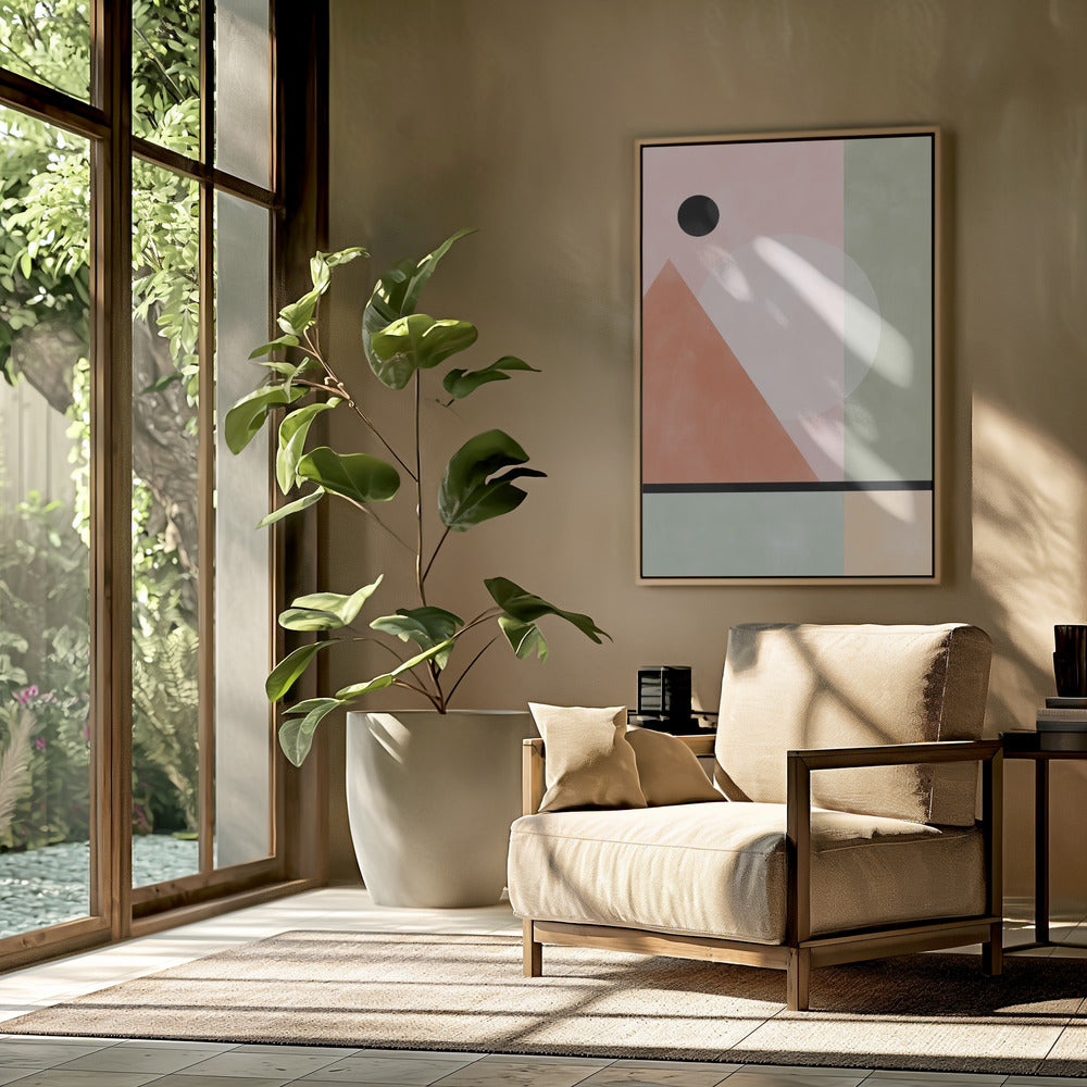 Geometric Shapes In Pastel Tones | Poster