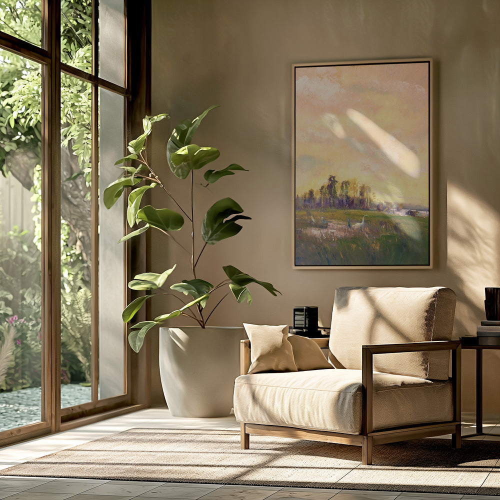 Sunlit Meadowscape | Poster