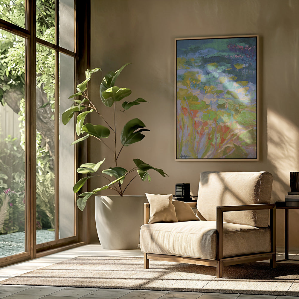 Vibrant Water Lilies | Poster