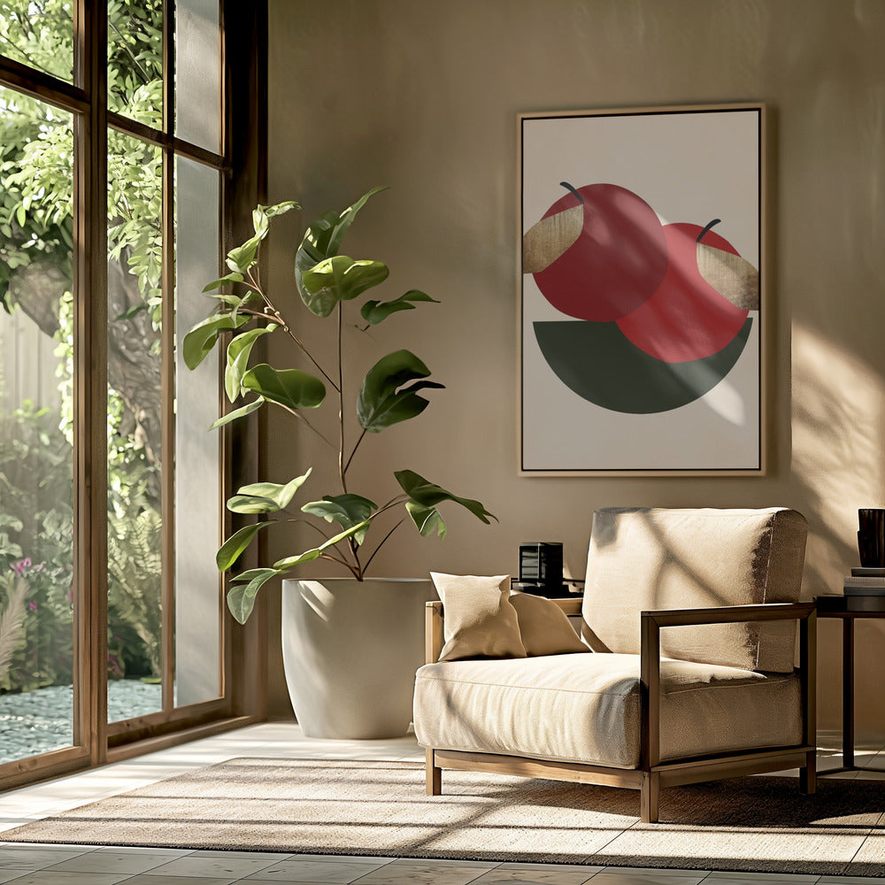 Two Red Apples | Poster