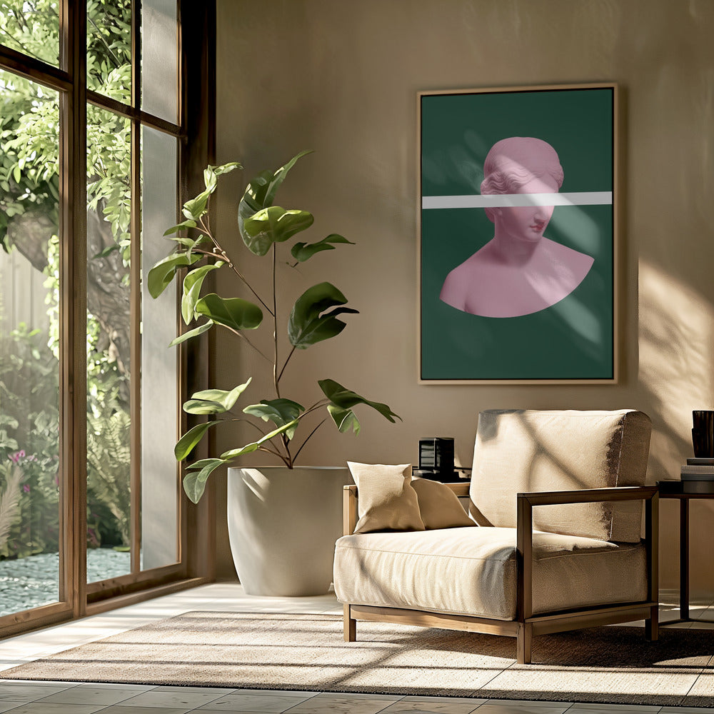 Pink and Green Artemis | Poster