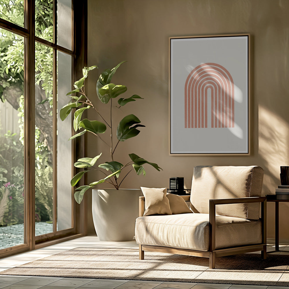 Retro Arch Lines | Poster