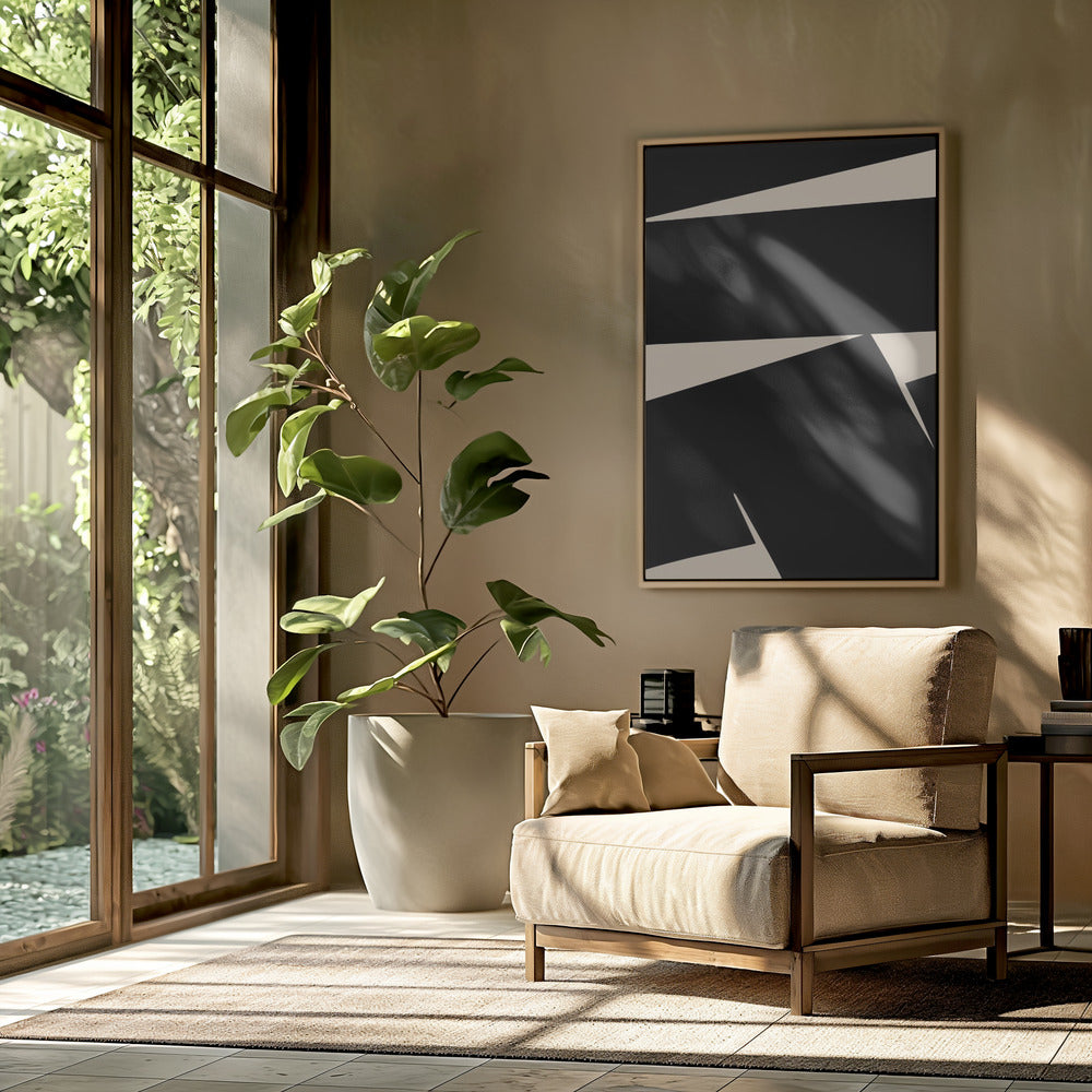 Black Plain Abstract | Poster