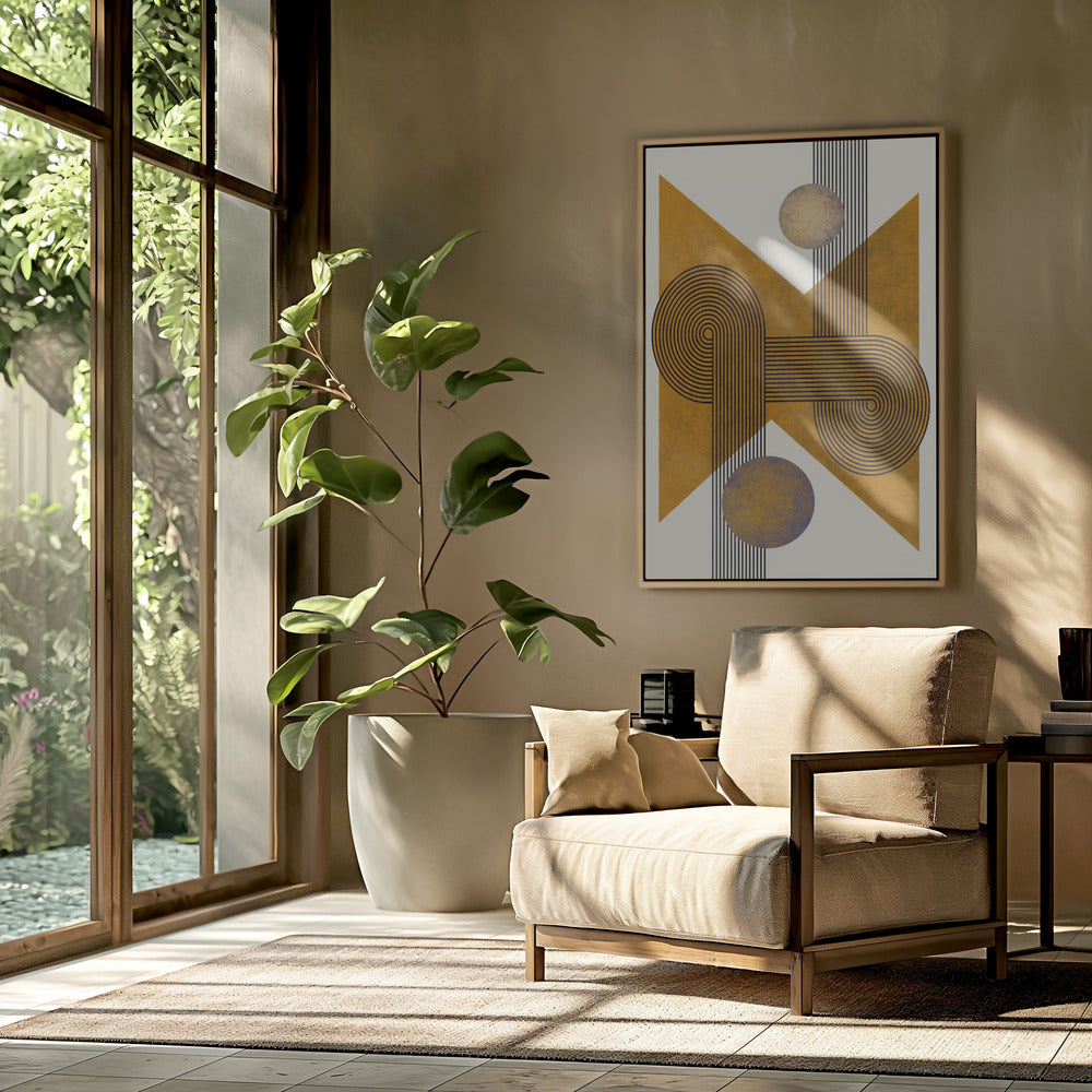 Textured Mid Century Composition 4 | Poster