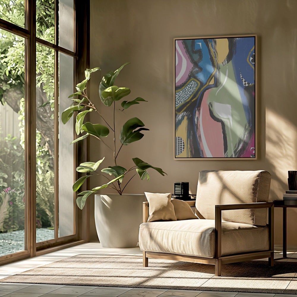 Colorful Abstract Bum | Poster