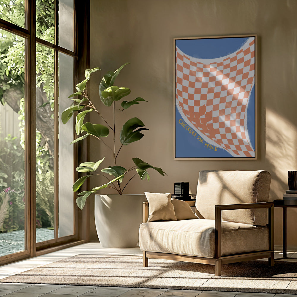 Checkers for Peace | Poster